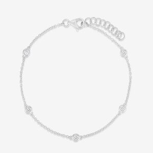 Diamond Bezel Station Bracelet
